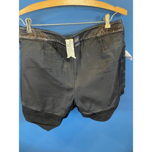 Black Leather Shorts brand is BIRD by Juicy Couture Size 8 - Picture 5 of 6